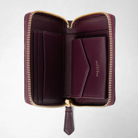 Mini zip wallet Mosaico Dark Plum - Dark Plum