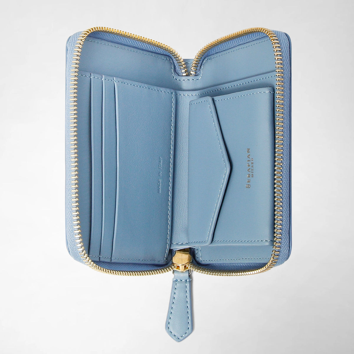 Mini zip wallet Mosaico Cornflower - Cornflower