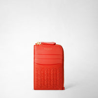 Zip card case Mosaico Coral Red - Coral Red