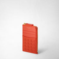 Zip card case Mosaico Coral Red - Coral Red