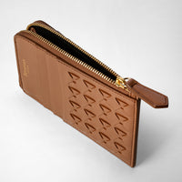 Zip card case Mosaico Tan - Tan