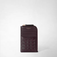 Zip card case Mosaico Dark Plum - Dark Plum