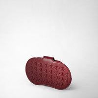 Étui à lunettes en cuir tressé Mosaico - Burgundy