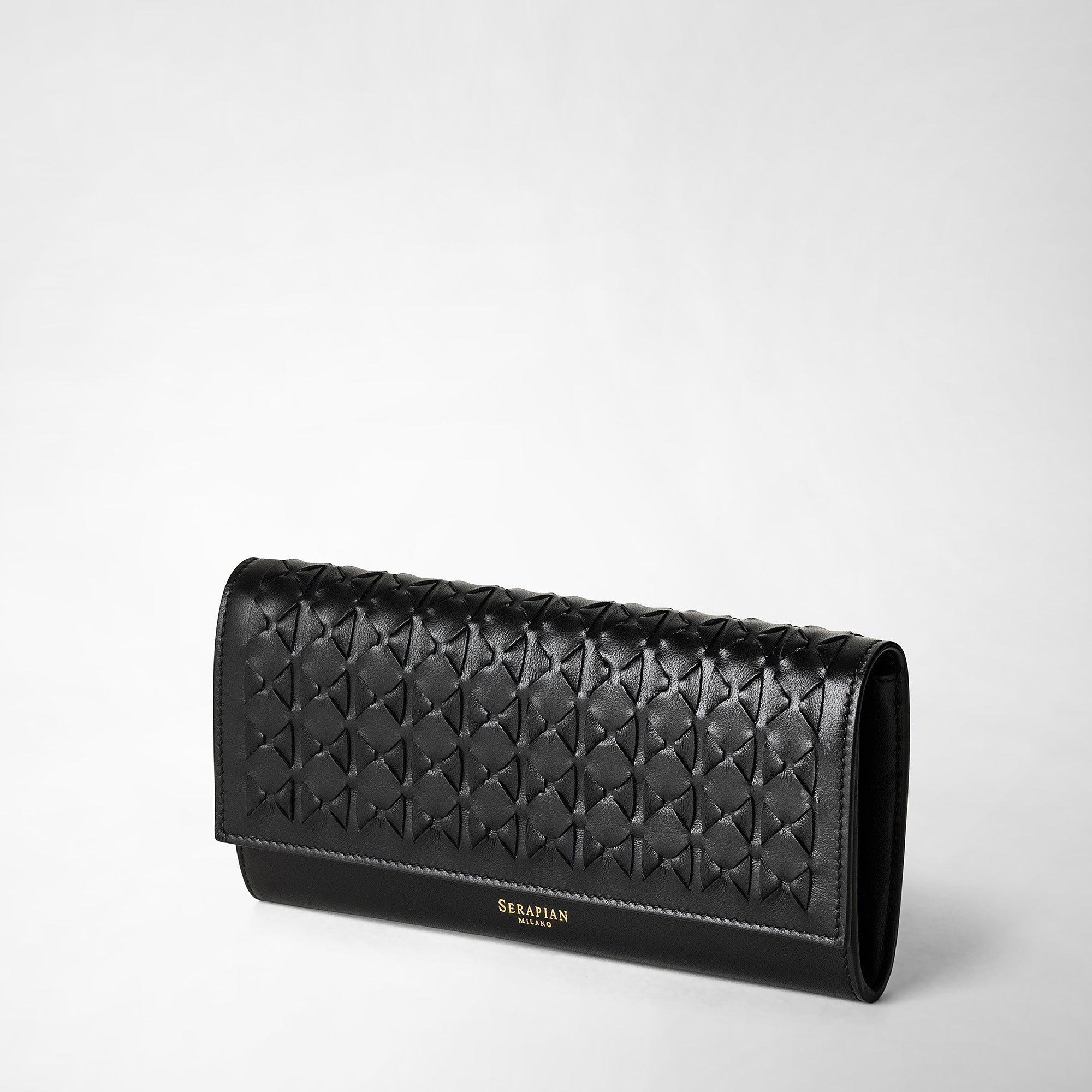 Portefeuille Continental en cuir Mosaico - Black