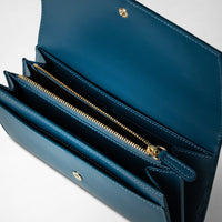 Portefeuille Continental en cuir Mosaico - Blue Jeans