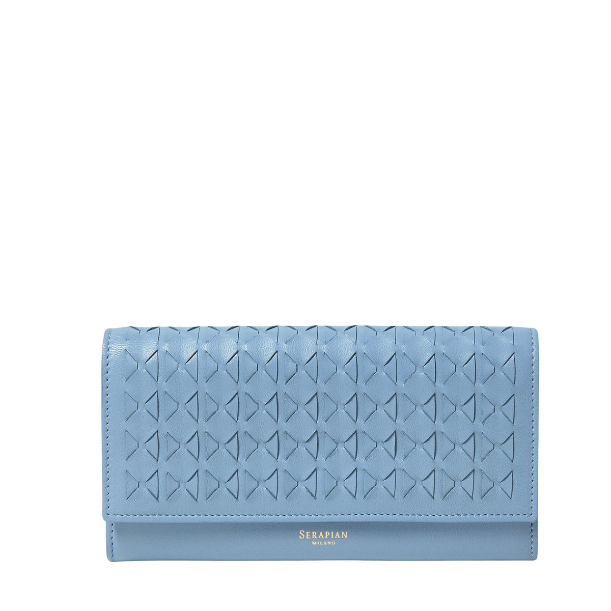 Continental Mosaico Leather Wallet - Cornflower