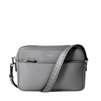 East West leather messenger bag - Shadow