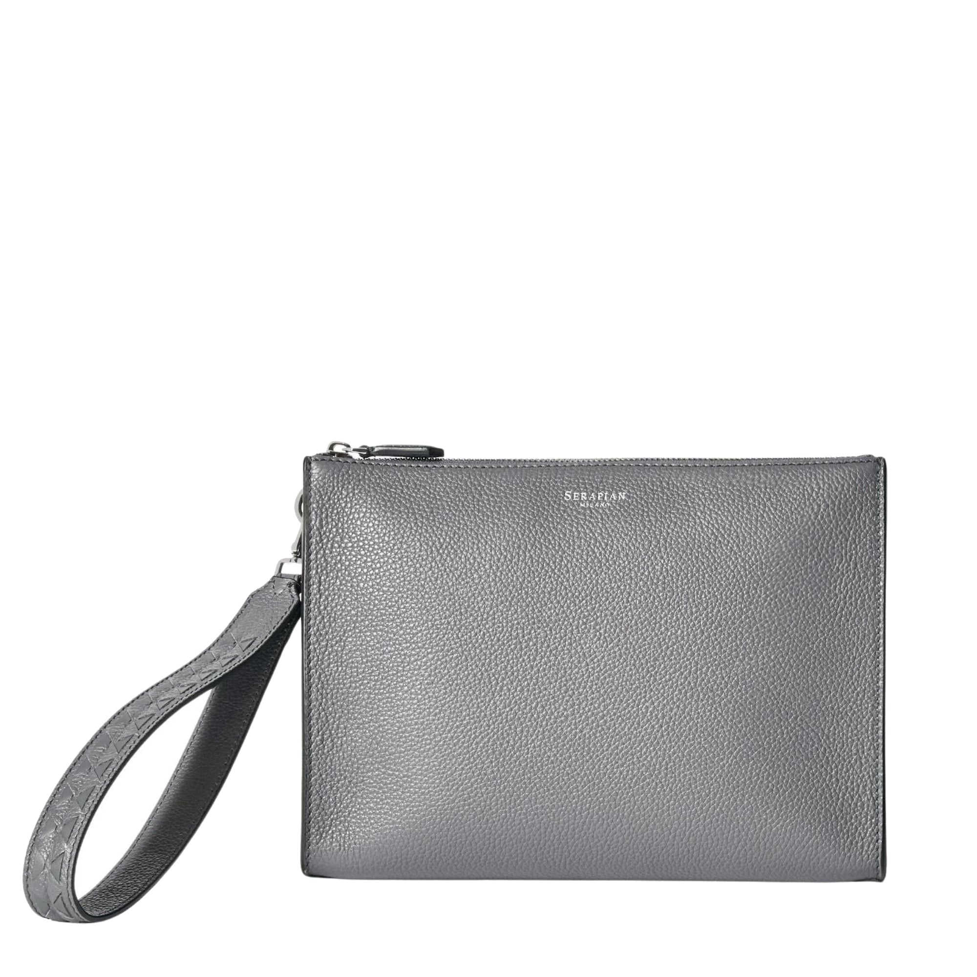Leather handle pouch - Shadow