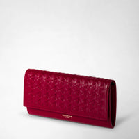 Continental Leather Mosaico Wallet - Lipstick