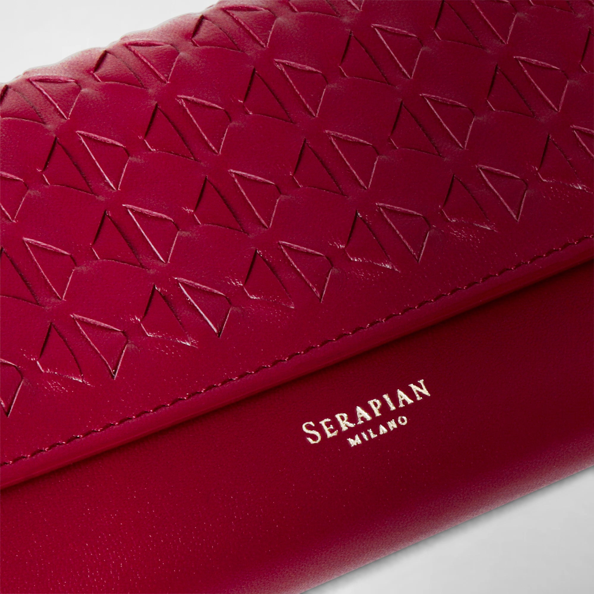 Continental Leather Mosaico Wallet - Lipstick