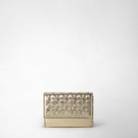 Mini trifold wallet Mosaico Light Gold - Light Gold