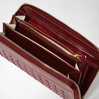 Zip around wallet Mosaico Rosewood - Rosewood