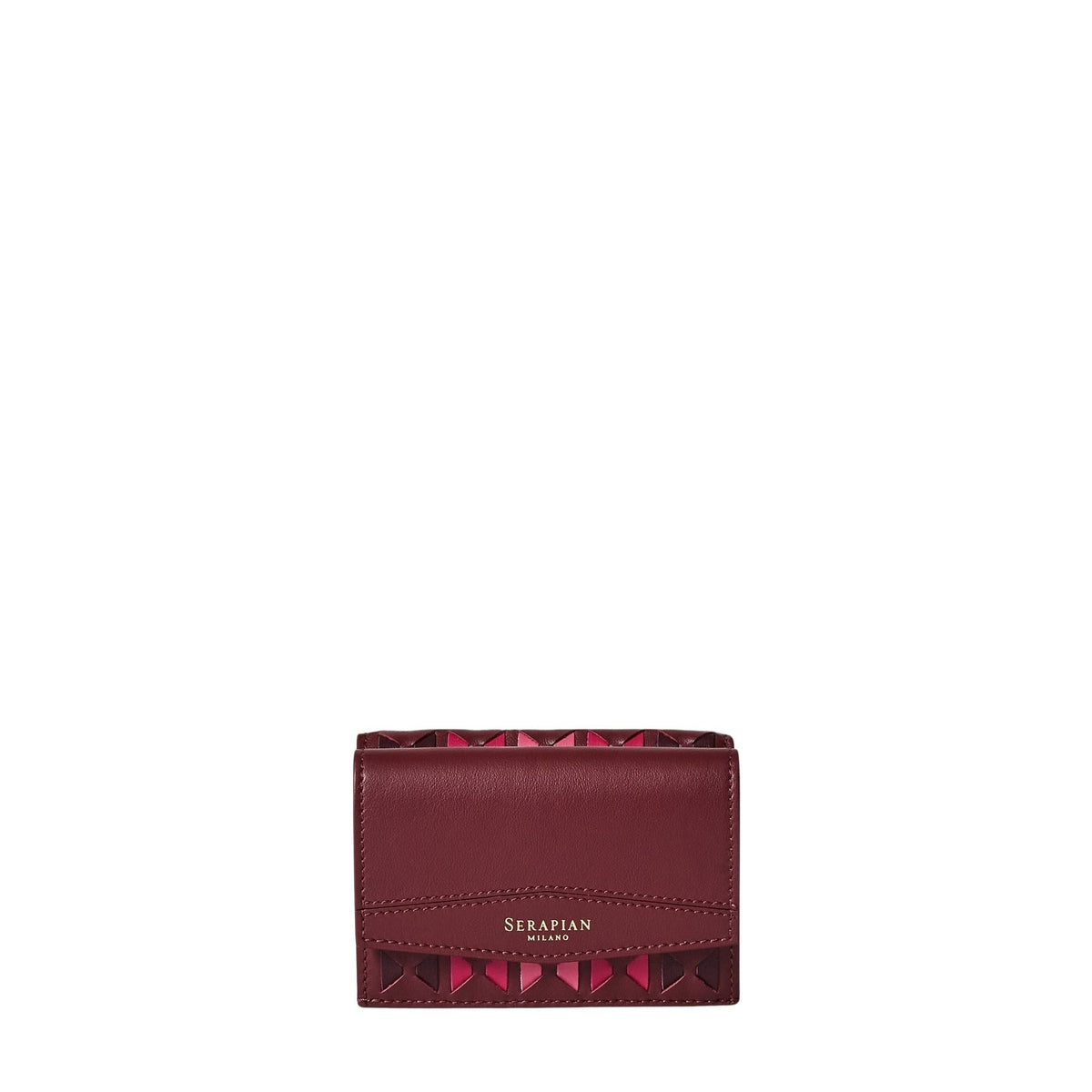 Mini trifold wallet Mosaico Rosewood - Rosewood