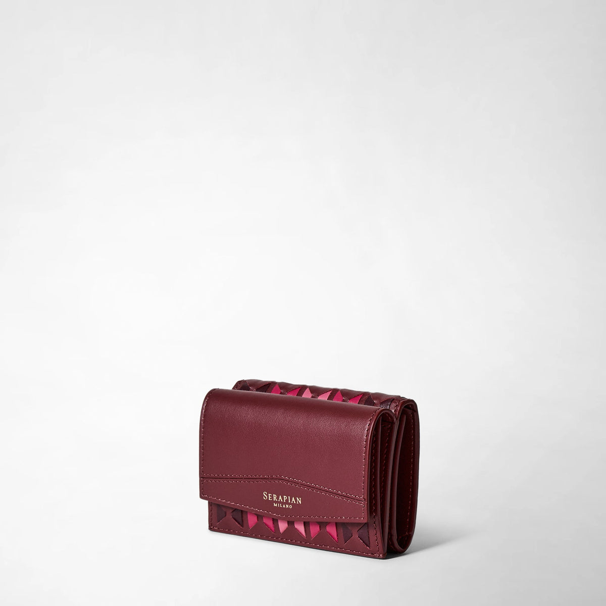 Mini trifold wallet Mosaico Rosewood - Rosewood