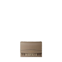 Mini portefeuille à trois volets en cuir Mosaico - Sahara