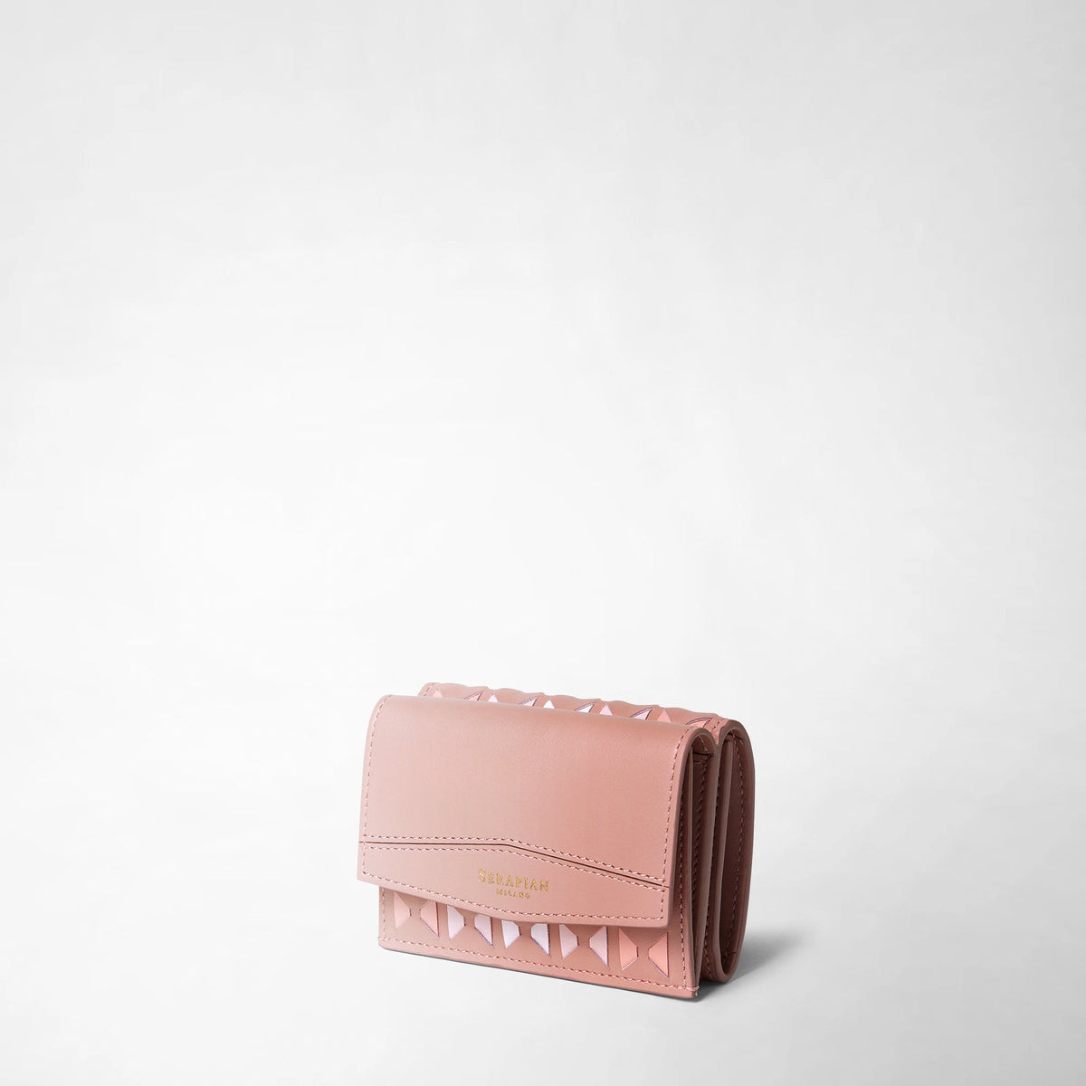 Mini trifold wallet Mosaico Blush - Blush