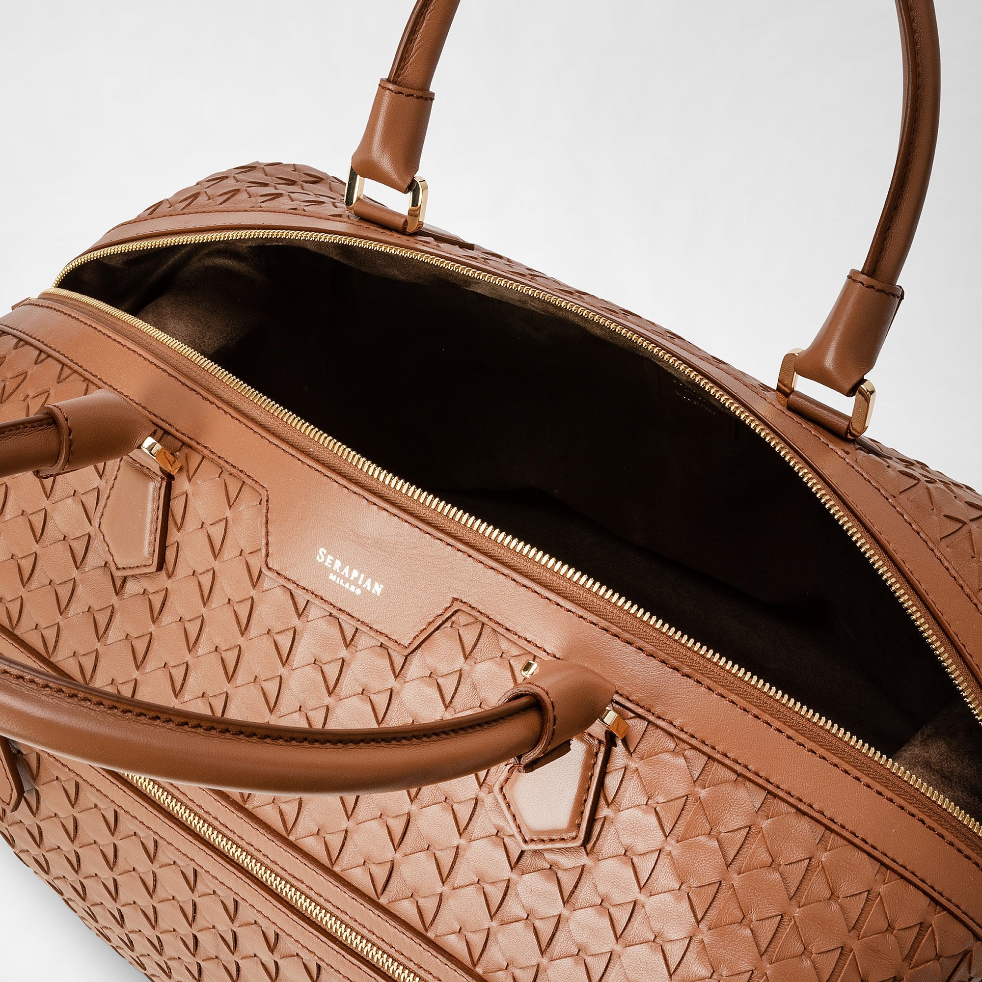 Sac de voyage en cuir Mosaico - Tan