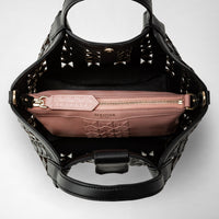 Mini sac Secret en cuir Mosaico - Black & Blush