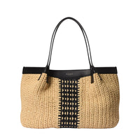 Sac Secret en raphia - Natural & Black