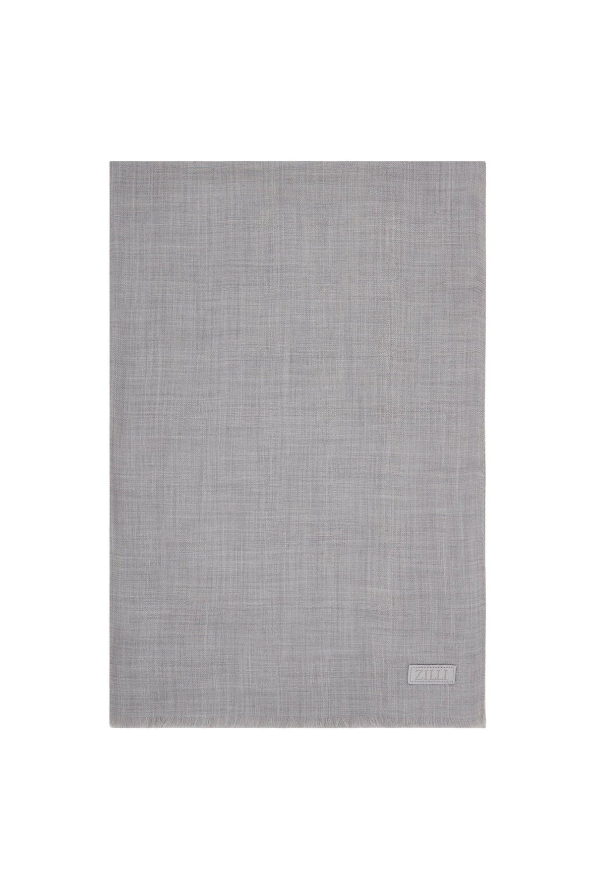 Cashmere logo scarf - Soft Grey