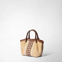 Mini sac Secret en raphia - Natural