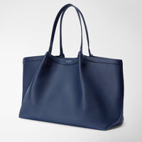 Sac Secret en cuir Rugiada - Navy Blue