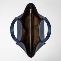 Sac Secret en cuir Rugiada - Navy Blue