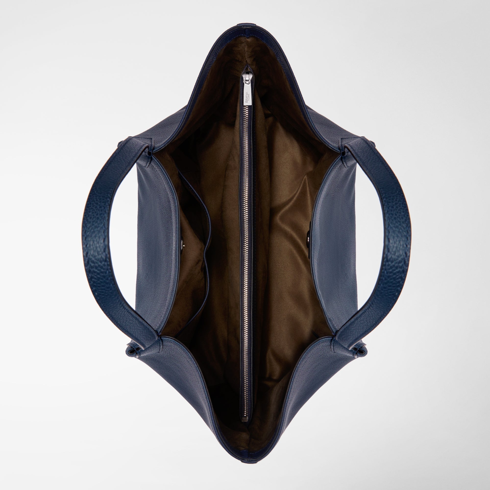 Sac Secret en cuir Rugiada - Navy Blue