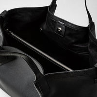 Rugiada Leather Secret Bag - Black