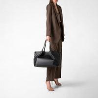 Rugiada Leather Secret Bag - Black