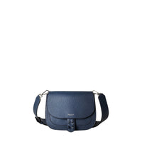 Luna handbag in Rugiada leather - Navy Blue