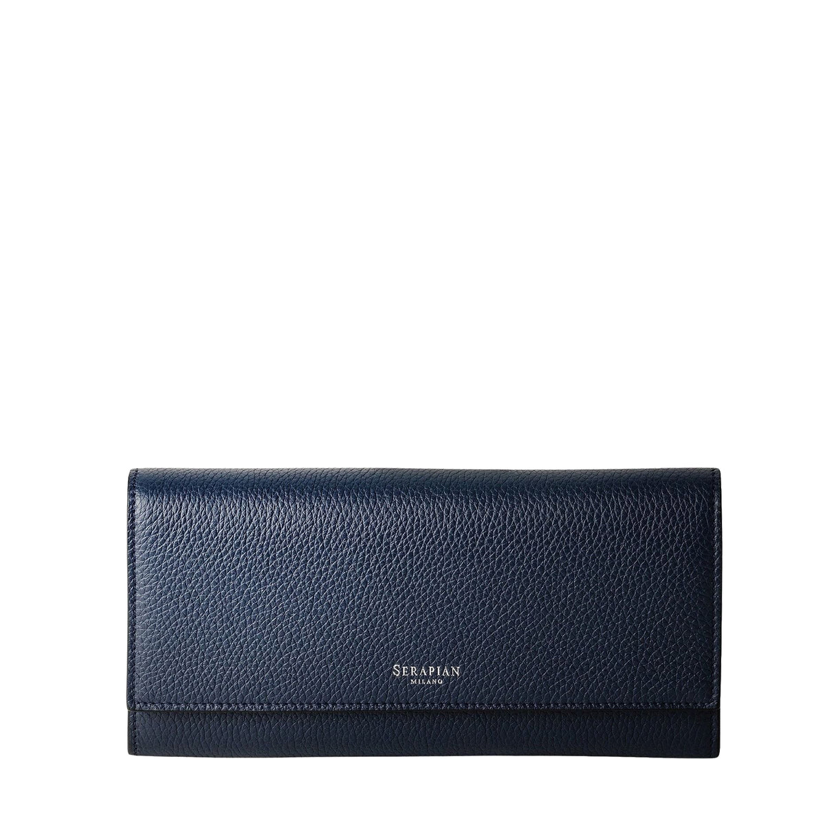 Continental leather wallet - Navy Blue