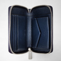 Mini zip wallet Rugiada Navy - Navy Blue