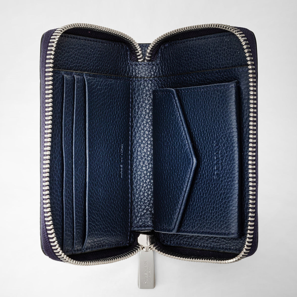 Mini zip wallet Rugiada Navy - Navy Blue