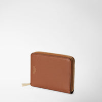 Mini zip wallet Rugiada Cuoio - Cuoio