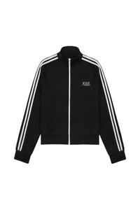 Gilet zippé à rayures - Black