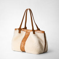 Small Secret Shearling Off White/Caramel - Off White & Caramel