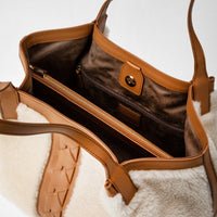 Small Secret Shearling Off White/Caramel - Off White & Caramel