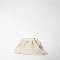 Secret clutch Shearling Off White - Off White