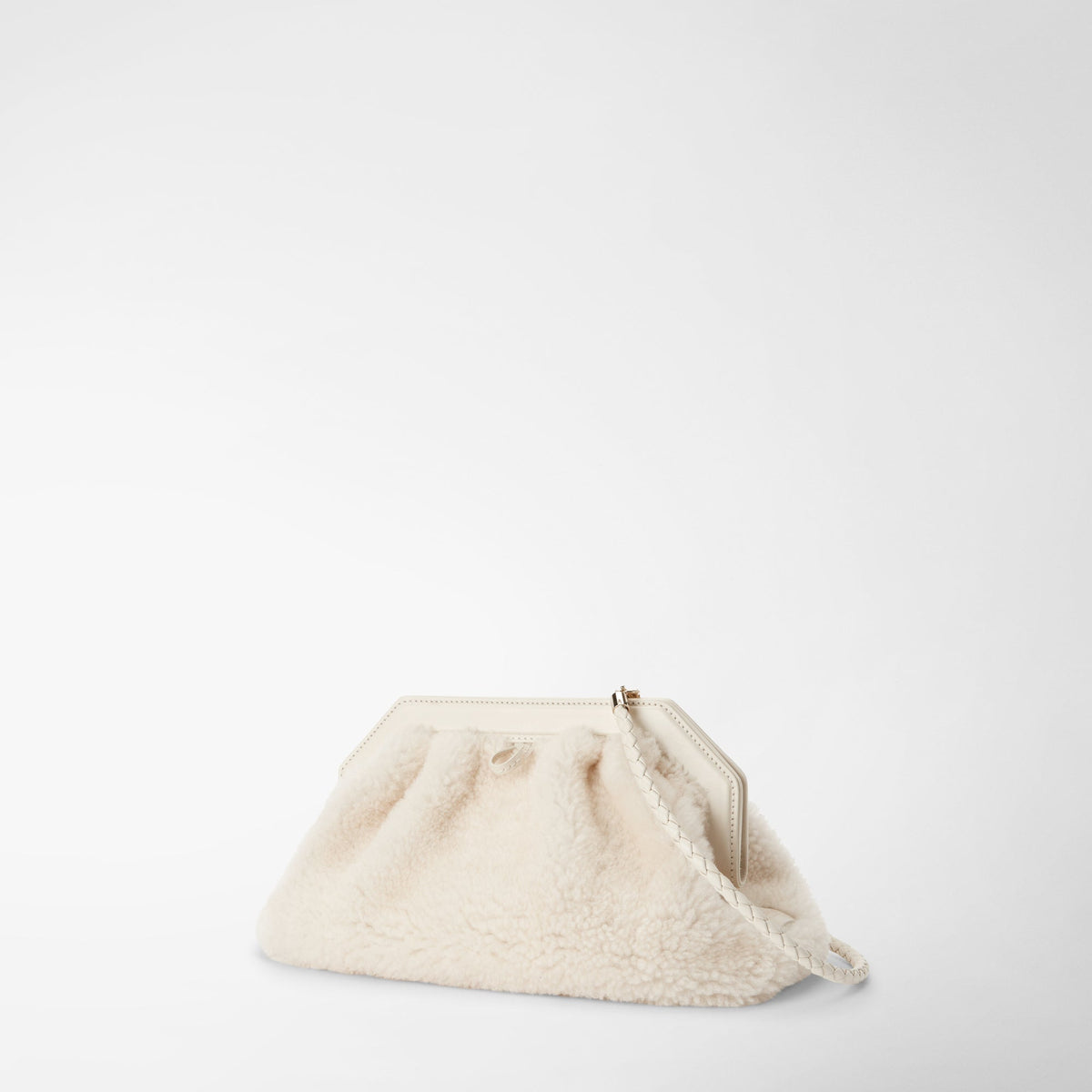 Secret clutch Shearling Off White - Off White