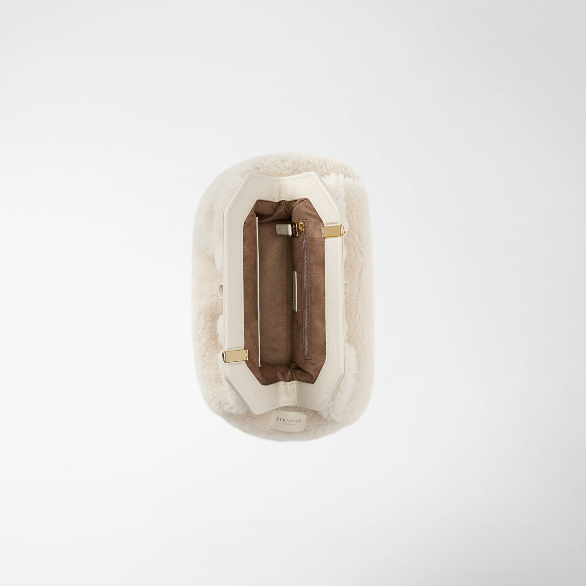 Secret clutch Shearling Off White - Off White
