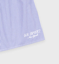 Short boxer à rayures - White & Blue Stripe