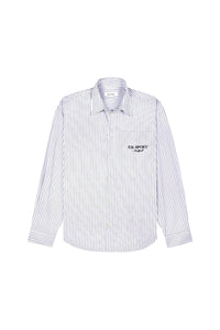 Striped shirt with pocket - White & Navy
