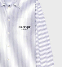 Striped shirt with pocket - White & Navy