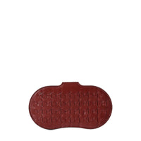 Étui à lunettes en cuir tressé Mosaico - Burgundy