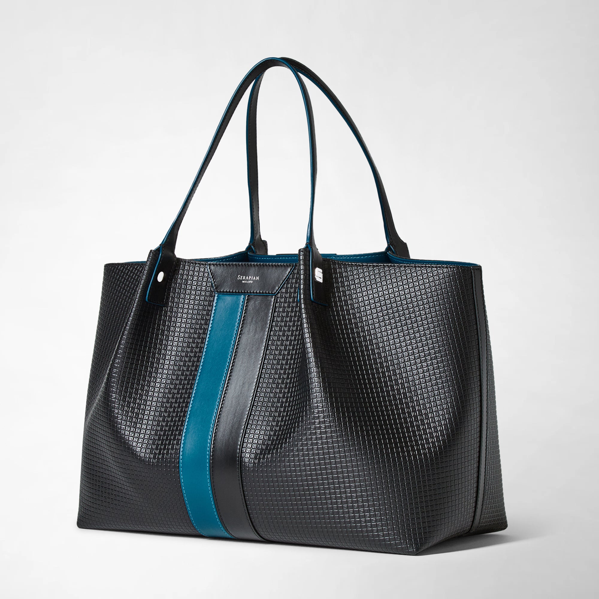 Sac Secret en toile stepan - Black & Petrol