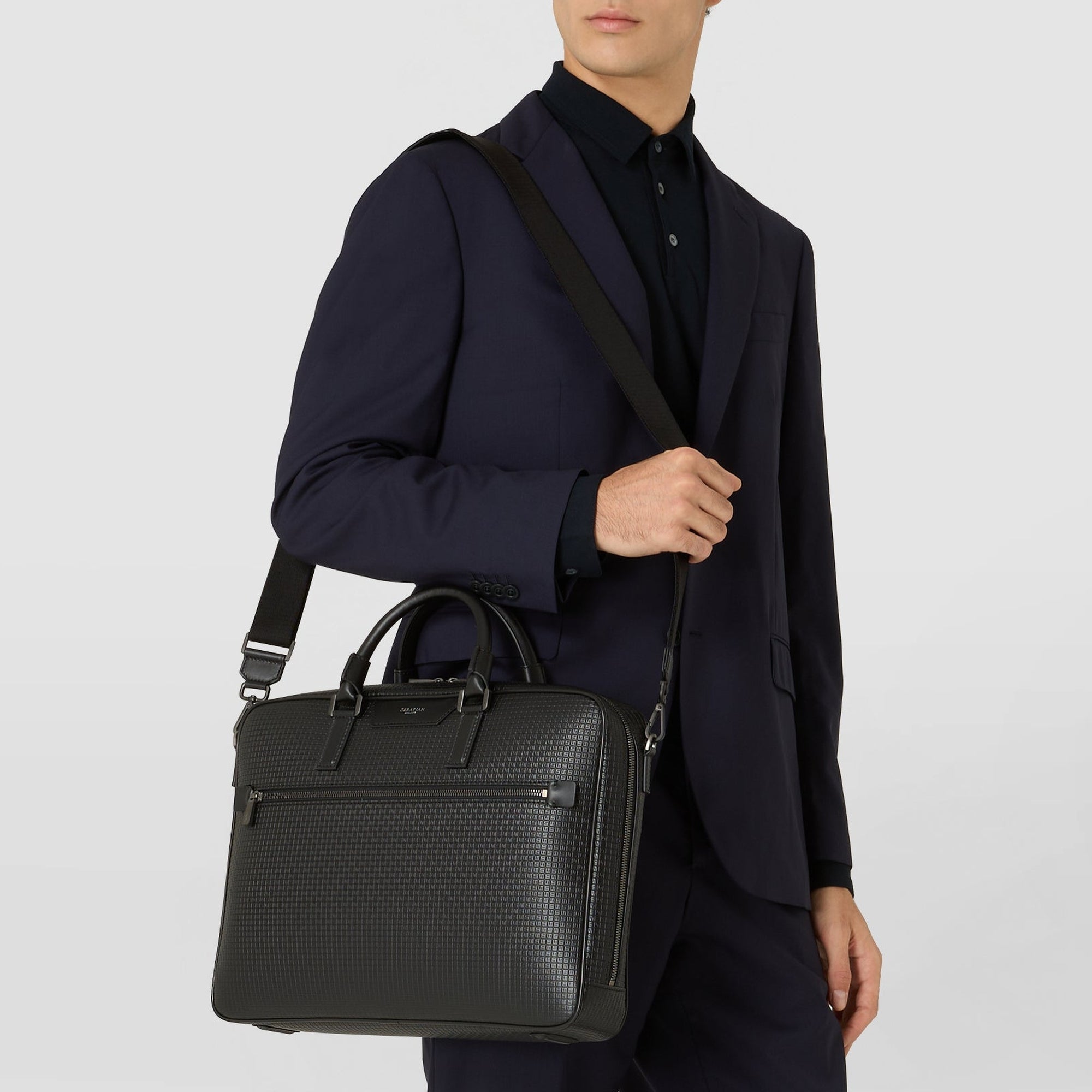 Porte-documents en toile stepan - Black & Eclipse