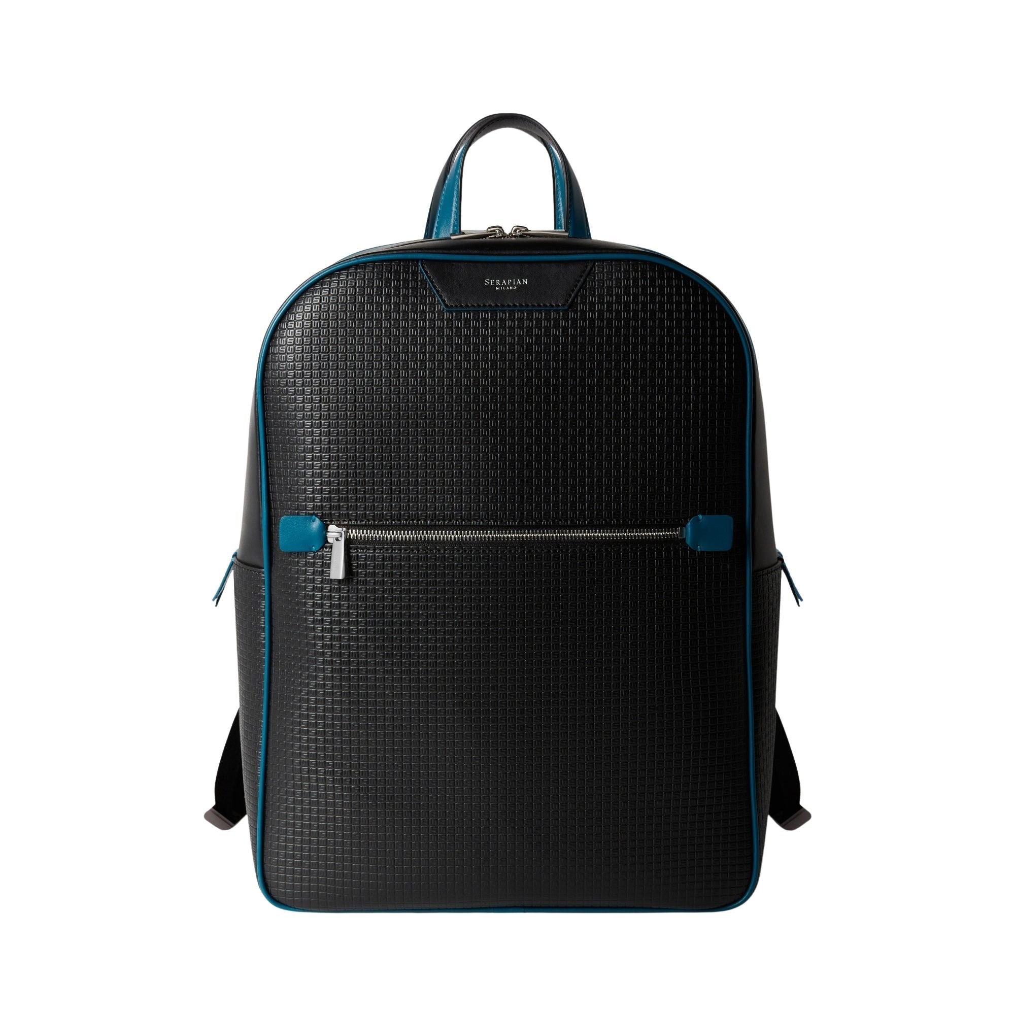 Sac à dos en toile stepan - Black & Petrol