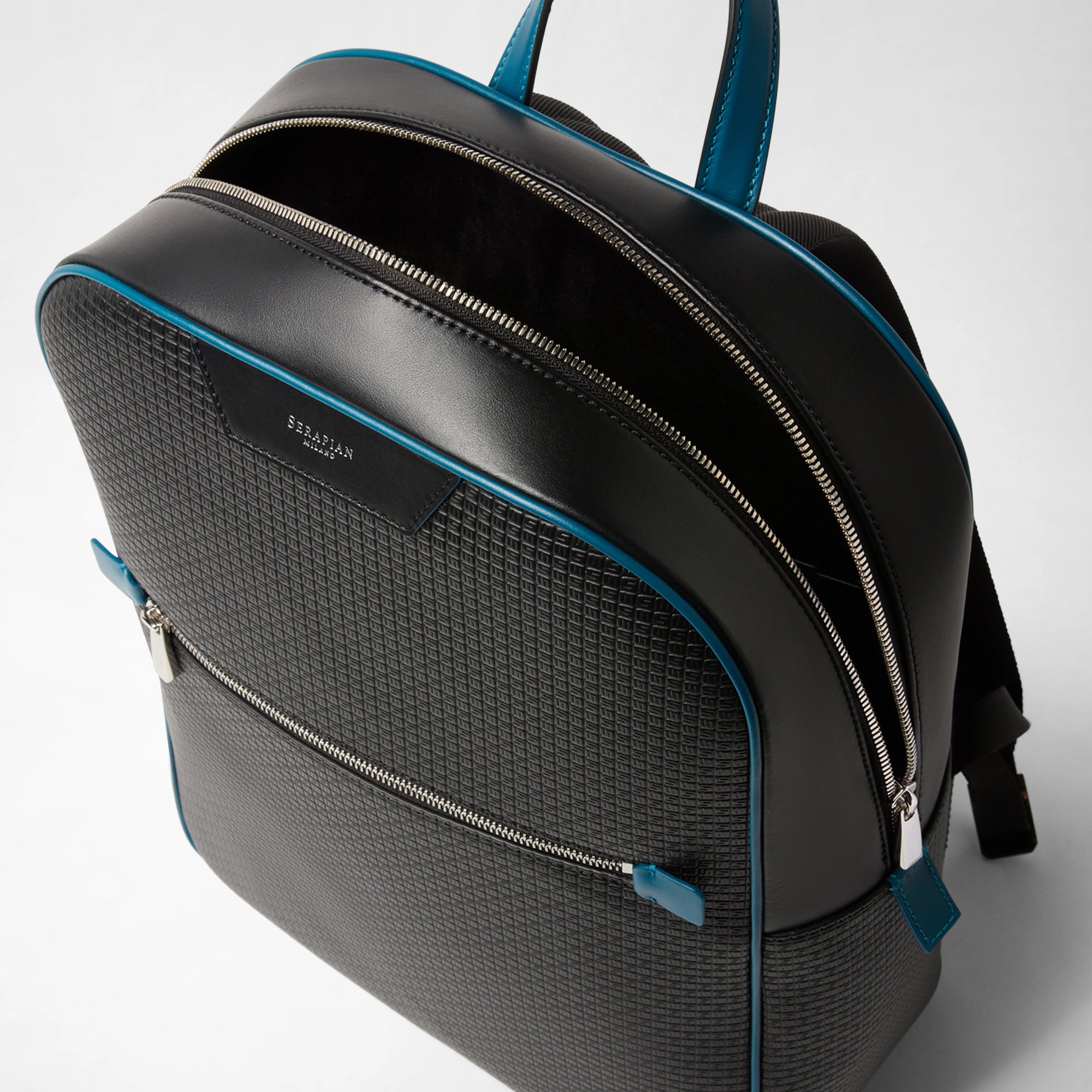 Sac à dos en toile stepan - Black & Petrol