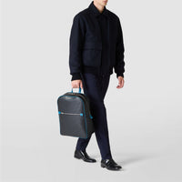 Sac à dos en toile stepan - Black & Petrol